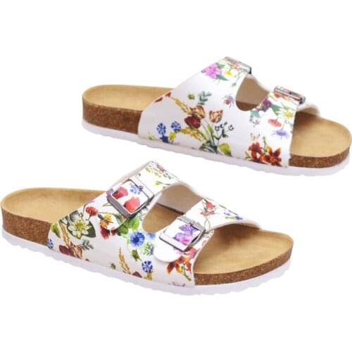 2017 New Summer Beach Cork Slippers Sandals Casual Double Buckle Clogs Sandalias Women Slip on Flip Flops Flats Shoe Plus Size