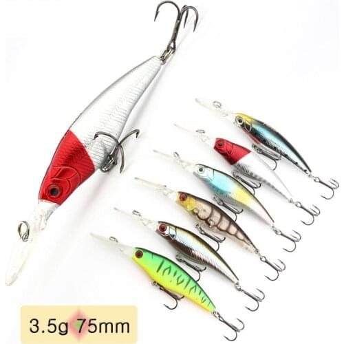 3.5g 6g 75mm 85mm Minnow Fishing Lures Wobblers Hard-Baits Good-Action High-Quality Slow Sinking Suspend Winter Carp Saltwater