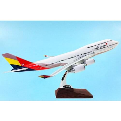 47CM Diecast 1/400 Scale 747 B747-400 Korean Asiana Airlines Air Airlines Airways Airliner Aviation Toys Plane Gifts Display