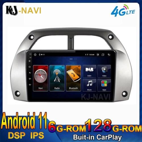 9 Inch 6+128GB DSP Android 11 For Toyota RAV4 2001 - 2006 Car Multimedia Player GPS Navigation Wifi Camera Radio No DVD