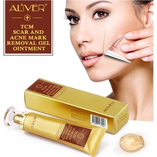 Aliver Acne Scar Removal Cream Scar Gel Skin Repair Face Cream Acne Spots Acne Treatment Skin Care Whitening Stretch Marks