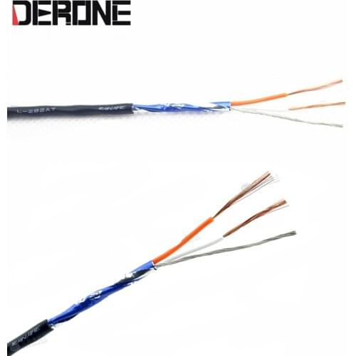 1 meter audio cable 2-core shielded headphone line for diy made in Japan