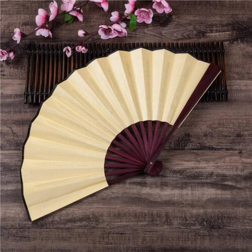 Bamboo Large Folding Hand Fan Male/Female-Chinese Japanese Kung Fu Tai Chi Hand Fan Performance Decoration