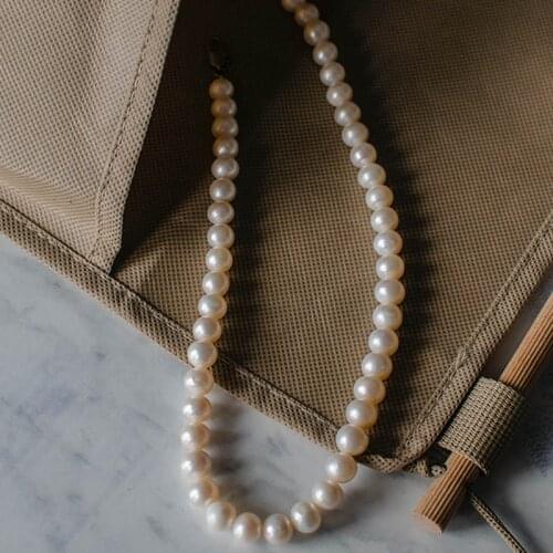 2000Pcs White Baroque Pearl Round Charm Loose Beads For Bracelet Jewelry Making For Needlework Beads Beige DIY Necklaces 3-20 MM