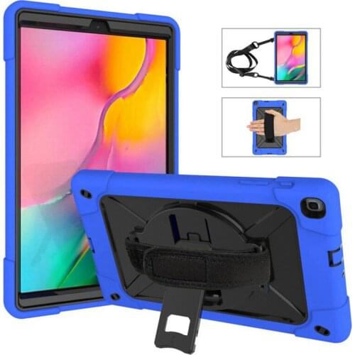 For Samsung Galaxy Tab A 2019 T510 T515 10.1 inch Cover Safe Armor Shockproof Heavy Duty Silicone Hard Case + FilmPen
