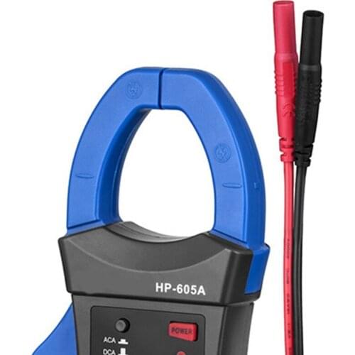 Clamp-On Multimeter Digital Clamp Meter 600A DC/AC Current Clamp Adapter Ammeter with Test Probes Jaw Caliber: 40mm