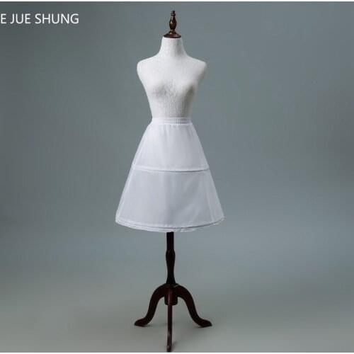 E JUE SHUNG 2 Hoops Long Girl Petticoat Girls Ball Gown Underskirt Lolita Petticoat Rockabilly Crinoline