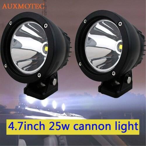 25W 4.5 inch Driving Light Cannon Round Spot Work Lamp for Offroad 4WD Truck Motorcycle Marine Boat Auto Car Styling Spotlights