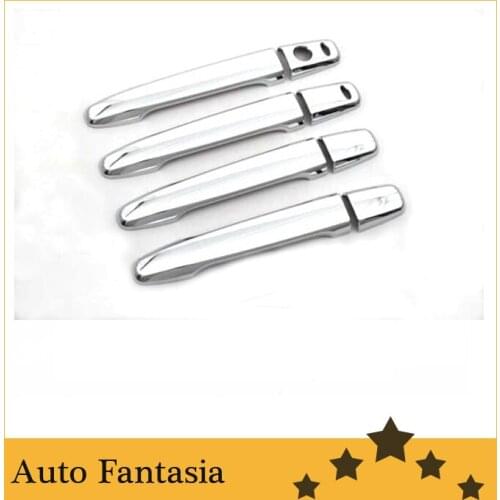 Flexible chrome trim Chrome Door Handle Cover for Mitsubishi Lancer 07-12 / Evolution X-Free Shipping