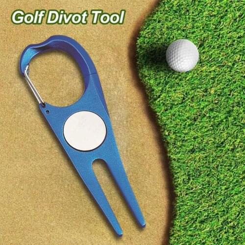 Golf Turf Repair Tool steel Golf Pitch Fork Repair Ball Position Marker Durable Golf Repair Tool