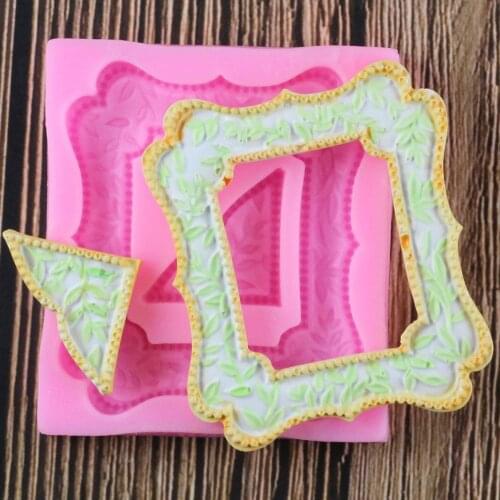 Classic Frame Silicone Mold Fondant Mould Cake Decorating Tools Chocolate Gumpaste Molds Sugarcraft Kitchen Gadgets