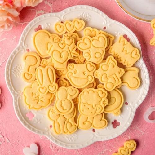 Love Heart Cookie Cutter Sugar Crafts Mold Cake Moulds Cookie Stamp Cutter Cake Baking Mould Kitchen Tools
