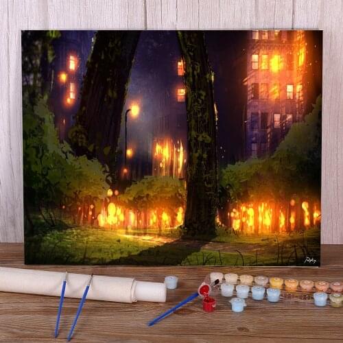 Scenery Magical Evening DIY Painting By Numbers Package Oil Paints 40*50 Painting On Canvas Home Decoration For Kids Art