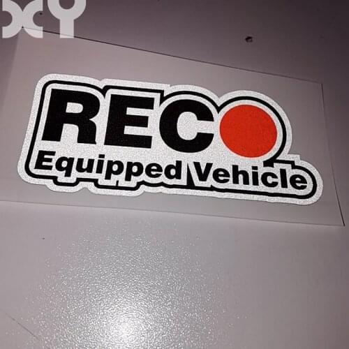XY REC Equipped Vehicle Reflective Tape Car Modification Stickers and Decals Motorbike 2 Pieces