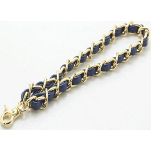 Fashion Metal Chain Wallet Buckle Strap Strap Alloy PU Leather Belt Practical Summer Fashion Bag Accessories