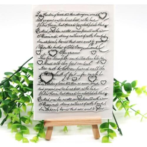 Sentence Transparent Clear Silicone Stamps for DIY Scrapbooking/Card Making/Kids Crafts Fun Decoration Supplies