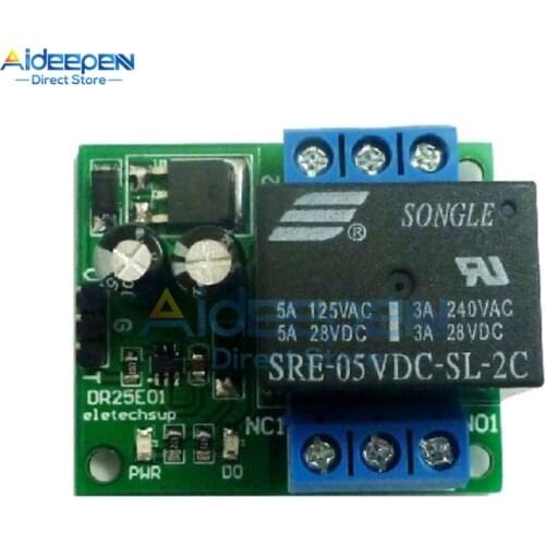 DC 5V 6V 9V 12V 24V 3-5A Flip-Flop Latch DPDT Relay Module Bistable Self-locking Switch Low Pulse Trigger Board For Motor LED