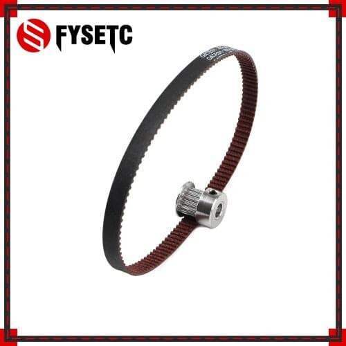 GATES-LL-2GT 3D Printer Belt Closed Loop Fiberglas Rubber Synchronous GT2 Timing Belt 2GT-6 Length 250mm Wide 6mm