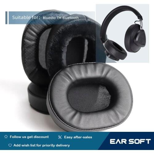 Earsoft Replacement Ear Pads Cushions for Bluedio TM Bluetooth Headphones Earphones Earmuff Case Sleeve Accessories