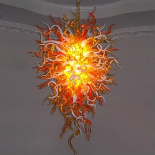 Modern Hotel Decor Glass Pendant Lamps Handmade Blown Glass Chandeliers for Living Room Modern Decoration
