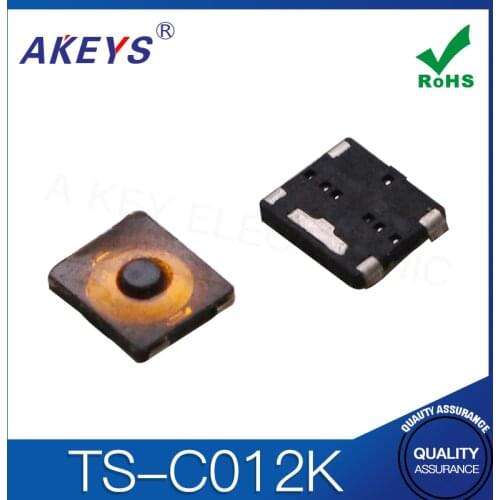 TS-C012K high quality copper pin 3*2.6*0.65 four-pin light touch micro switch TS26AB
