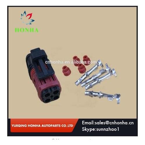 Tyco 4pin housing plug auto waterproof female wire harness cable connector 1337352-1