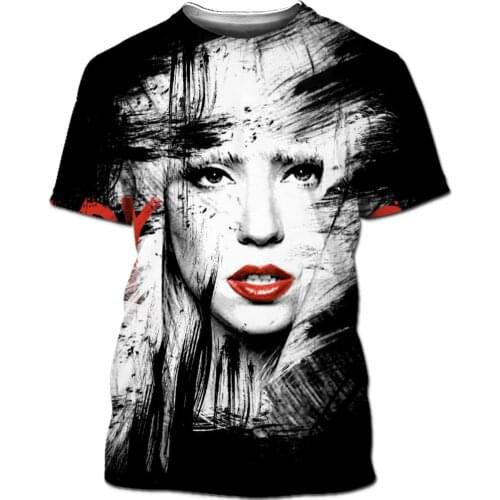 Lady Gaga Men/women New Fashion Cool 3D Printed T-shirts Casual Harajuku Style Tshirt Streetwear Tops Dropshipping