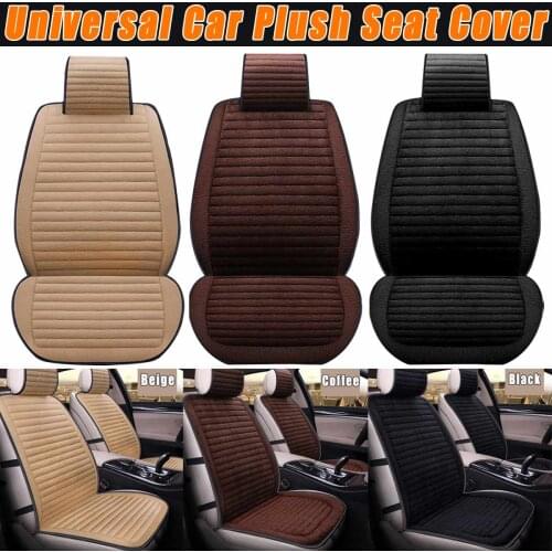 1PCS Car front seat cover winter warm cushion new four seasons universal fabric car full surrounded by seat cover comfortable