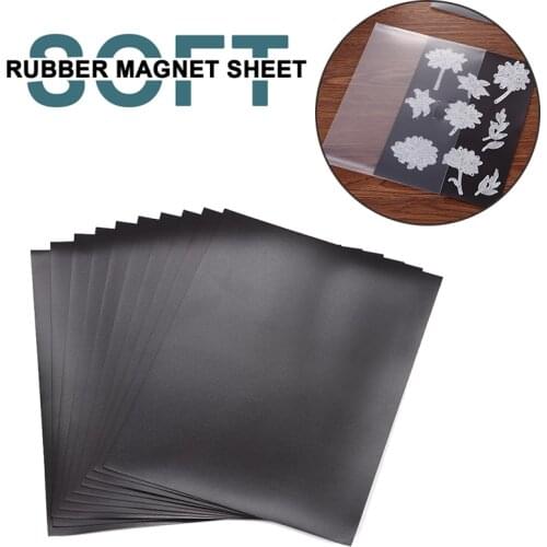 10PCS 7x5inch Rubber Magnet Sheet&Plastic Storage Bag Organize Metal Cutting Dies DIY Scrapbooking Crafts 2020
