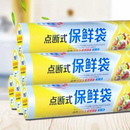 190pcs Food Storage Food Freshness Bags Plastic Produce Bag , Vegetable Disposable Hand Tear Bag undefined storage plastic bags