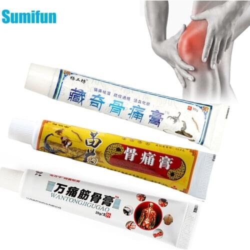 3Types Sumifun Analgesic Pain Relief Cream Powerful Arthritis Rheumatism Cervical Treatment Strong Bones Ointment Body Massage