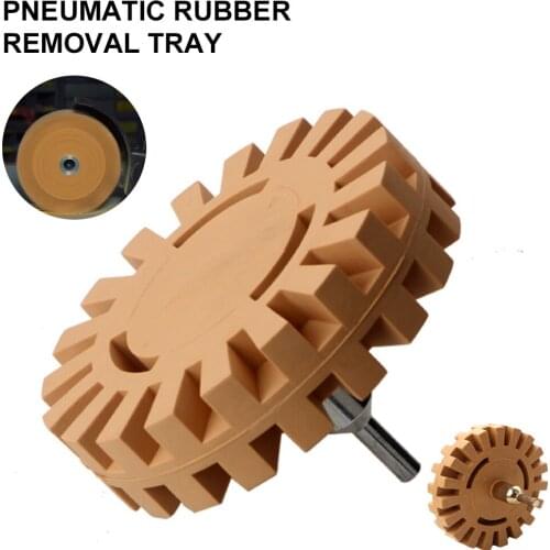 4-inch Eraser Wheel 20mm For Remove Car Glue Adhesive Sticker Pinstripe Decal Graphic Auto Repair Tool with Drill Adapter