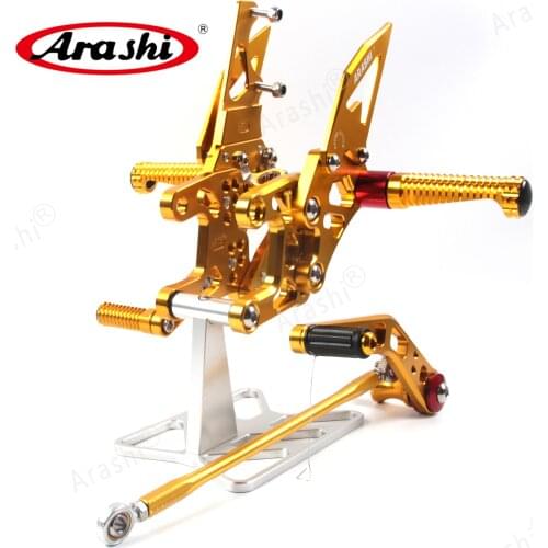 Arashi 1 Set Adjustable Footrest For HONDA CBR1000RR Non-ABS 2012-2019 Motorcycle Rider Foot Pegs Rearset CBR 1000 RR CBR1000