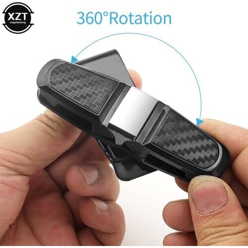 Car Glasses Cases Portable Ticket Card Clamp Car Sun Visor Sunglasses Holder ABS Eyeglasses Clip Auto Accessories