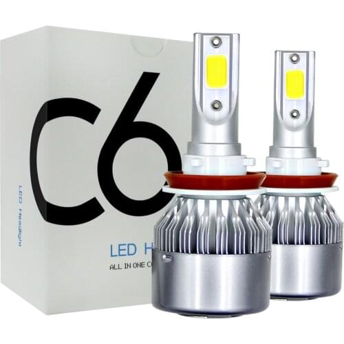2Pcs LED Car Lights Bulbs H4 H7 9003 HB2 H11 H1 H3 H8 H9 9005 9006 HB4 H13 9004 9007 Auto Headlights 72W COB 6000K 3000K 4300K