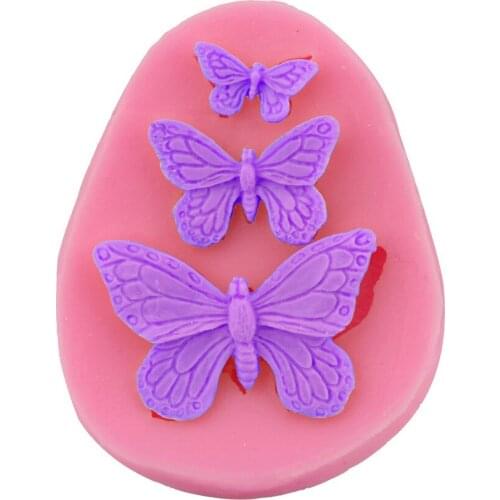 Butterfly chocolate fondant mold cake decoration baking tools handicrafts drop gum aromatherapy candle mold soap moulds