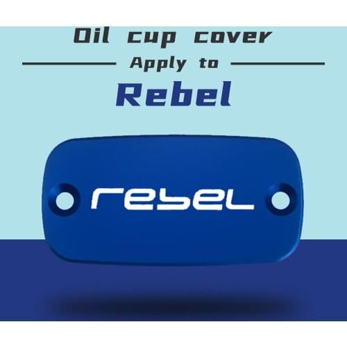 CNC Aluminum Motorcycle Brake Fluid Fuel Reservoir Tank Cover Cap FOR HONDA Rebel 300/500 2017-2019