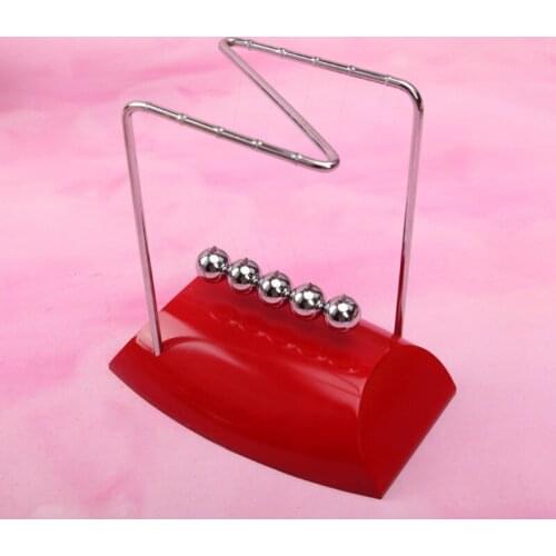 D7WF Newton’s Cradle Office Decoration Interactive Swing Balance Ball Heavy Duty Anxiety Relief Desk Decoration Hand Therapy
