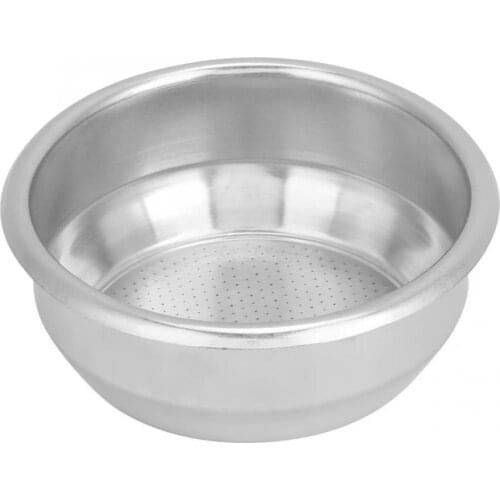 58mm Stainless Steel Coffee Filter Basket Single Layer Double Doses Coffee Filter Reusable Coffee Filter Cup Coffee Accessories