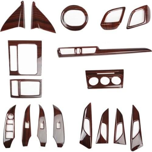 Imitation Wood Gear AC Air outlet Doors Instrument Steering Wheel Window Handle Decorated Frame For Mazda CX-4 2016 17 18 CAA363