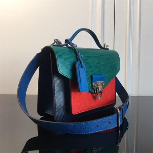 Classic original urban fashion leisure Women handbag single shoulder slung trend Color matching lady bag