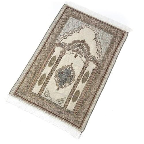 65*110cm Cotton Yarn Prayer Mat Carpet Light Muslim Prayer Rug For Living Room Bedroom Hall Muslim Prayer Mat for Home Party