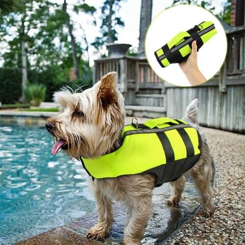 Summer Dog Float Life Jacket Inflatable Vest Clothes Outdoor Pet Foldable Swimwear Safety Swimming Suit Puppy Chaleco Salvavidas