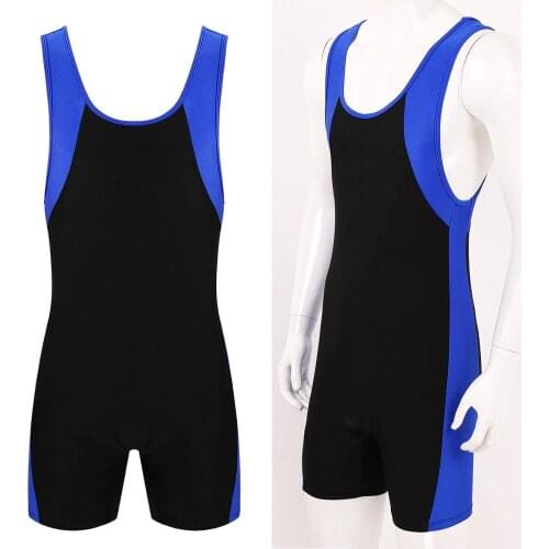 Mens Bodysuits Undershirts Sports Gym Bodybuilding Jumpsuits Leotard Wrestling Singlet Bodysuits Shorts Seamless Pouch Underwear
