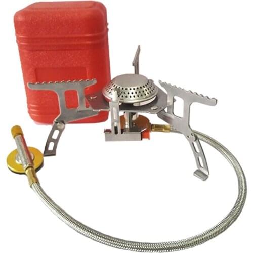 Outdoor Gas Stove Camping Gas burner Folding Electronic Stove hiking Portable Foldable Split Stoves 3000W