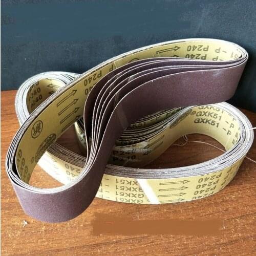 New 10pcs 686*50mm A/O Abrasive Sanding Belt on Metal grinder GXK51 P60-P600 for Grinding Belt Grinder Accessories