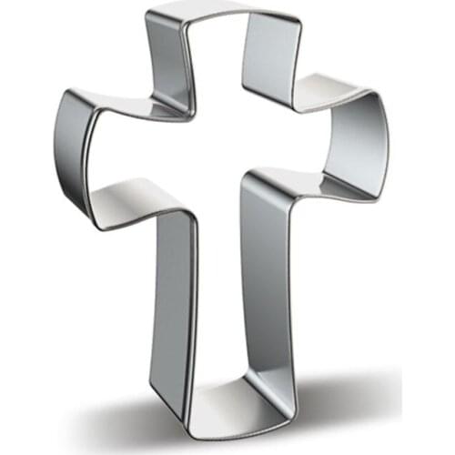 2021 New 5 Styles Stainless Steel Cookie Cutter Mold Cross Biscuit Mould DIY Fondant Pastry Decorating Baking Tools