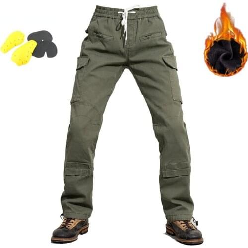 Autumn and Winter Straight Solid Color Simple Knee Stitching Riding Windproof and Warm Plus Velvet Sweatpants for Men and Women