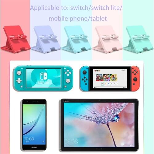 Portable Travel Accessories For nintendo switch conosle stand Mini Bracket Pink Blue Adjustable For Pad Phone Switch Lite Holder