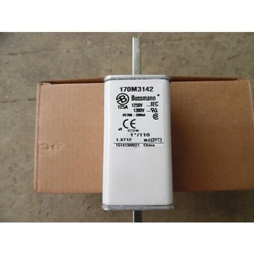 Fuses: 170M3142 125A 1250V / 170M3143 160A / 170M3144 200A 1250V aR